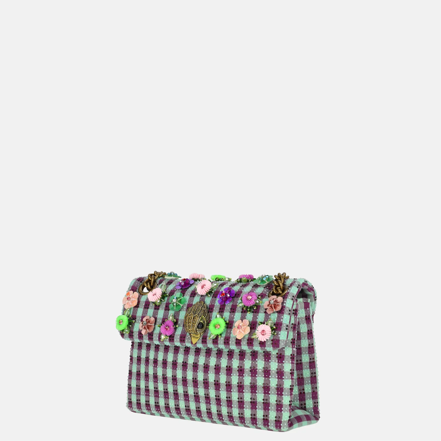 Kurt Geiger Mini Kensington flower schoudertas multi bij Duifhuizen