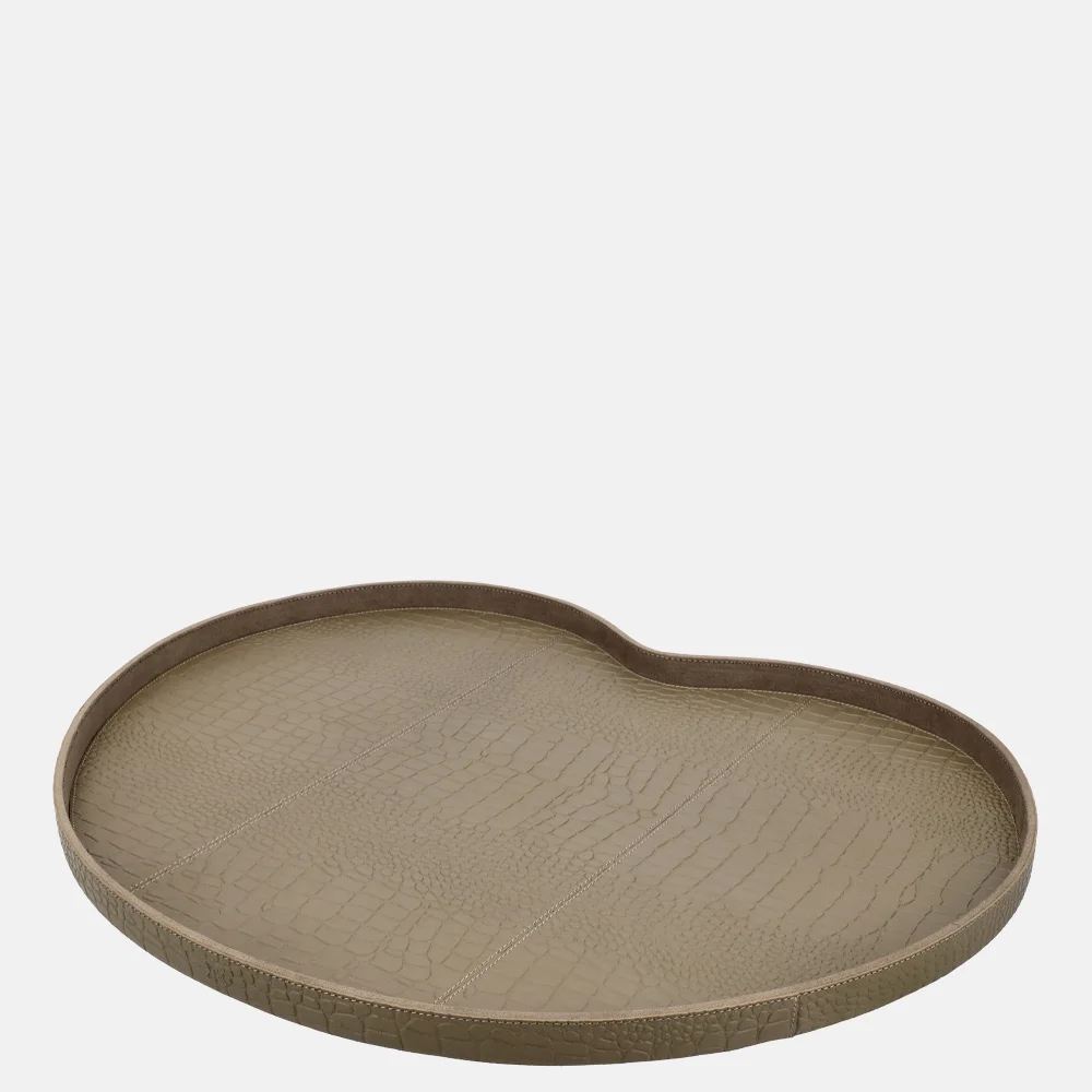 Chamada Chloe Kidney dienblad croco XL taupe bij Duifhuizen