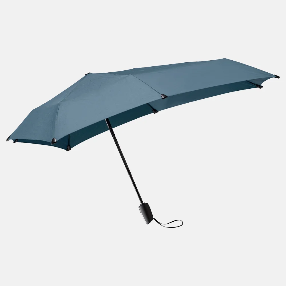 Senz automatic opvouwbare paraplu elemental blue bij Duifhuizen