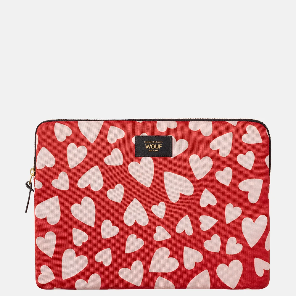 Wouf Amore laptophoes 13/14 inch hearts bij Duifhuizen