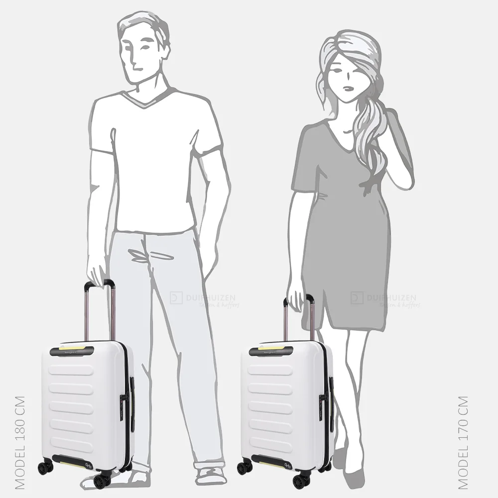 Hedgren Comby spinner handbagage koffer 55 cm vaporous grey bij Duifhuizen