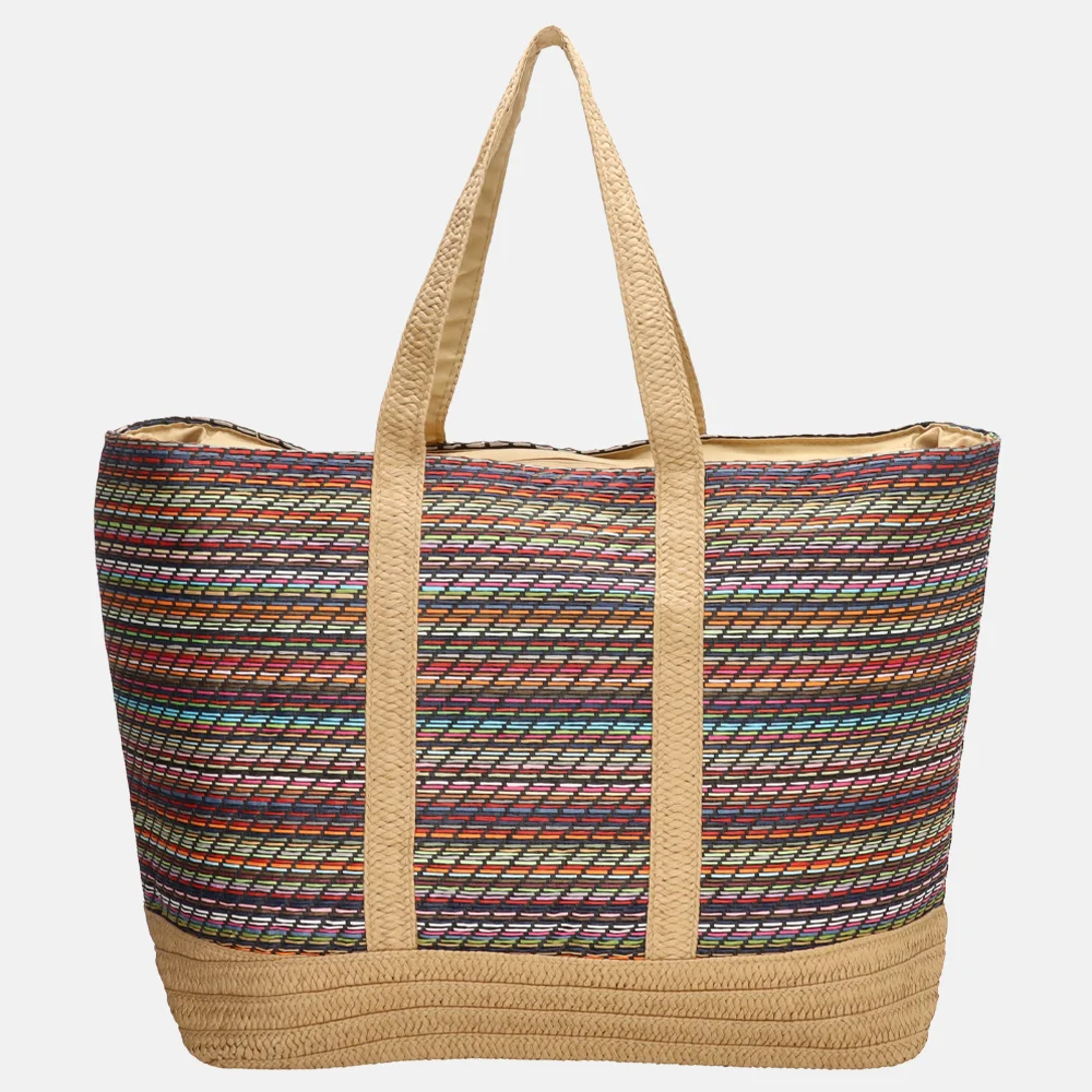 PE Florence strandtas multi zwart bij Duifhuizen