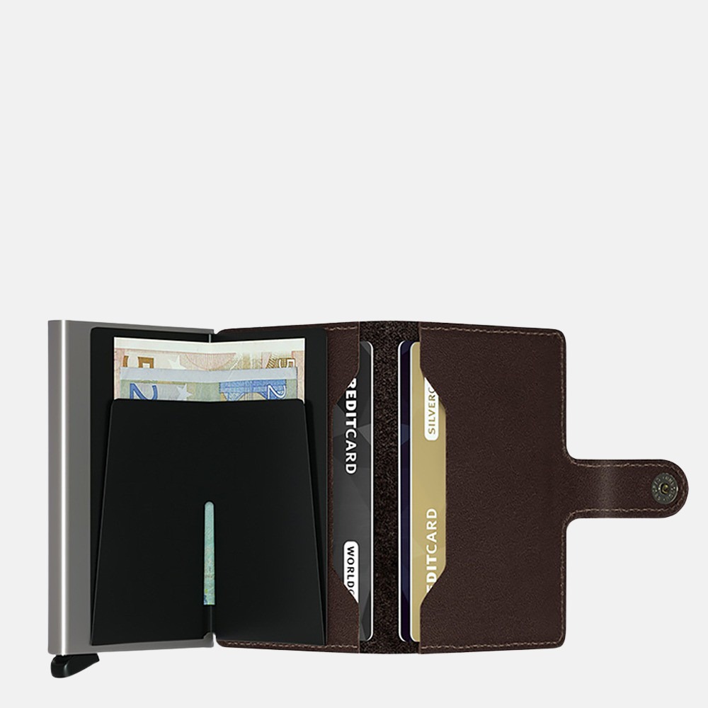 Secrid Miniwallet pasjeshouder dark brown bij Duifhuizen