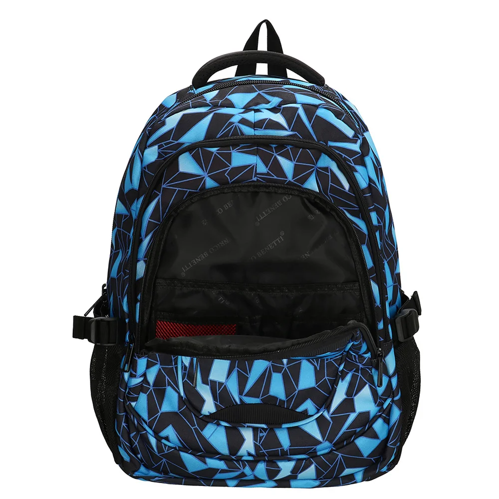 Enrico Benetti Santa Cruz rugzak 17 inch black aqua bij Duifhuizen