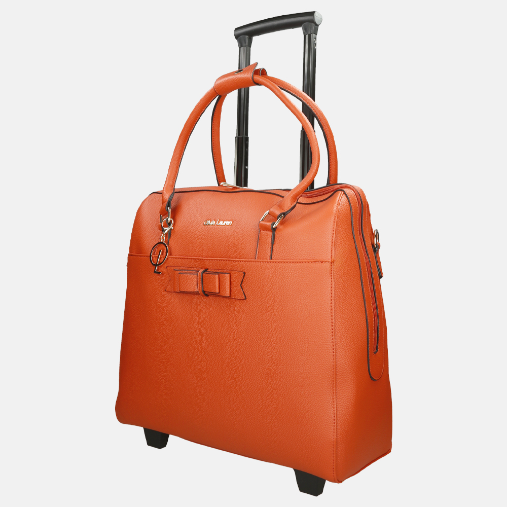 Olivia Lauren business trolley oranje bij Duifhuizen