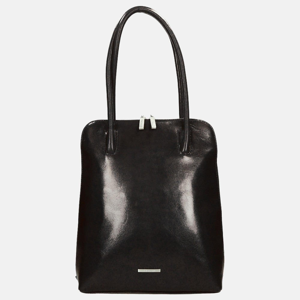 Claudio Ferrici Classico shopper/rugzak black bij Duifhuizen