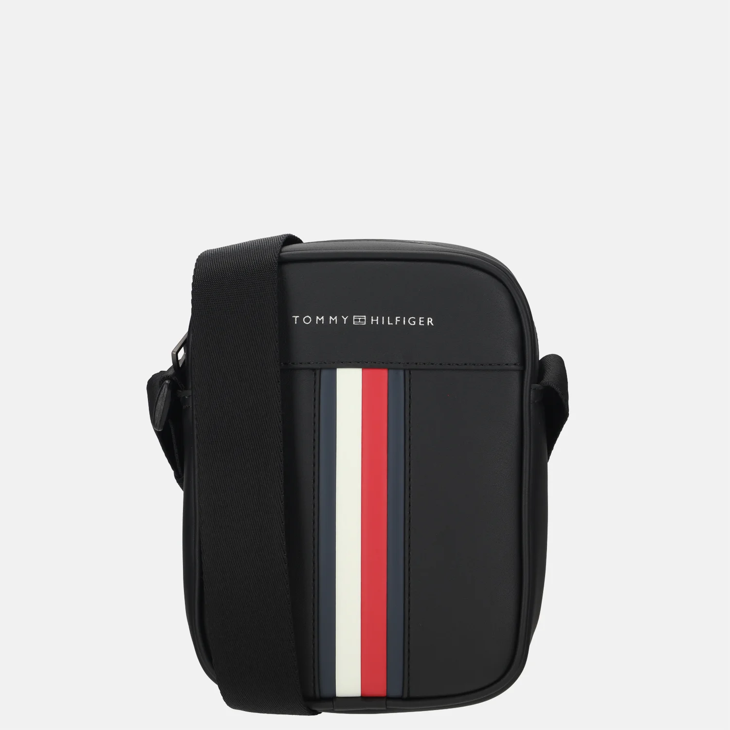 Tommy Hilfiger Metro reporter crossbody tas black bij Duifhuizen