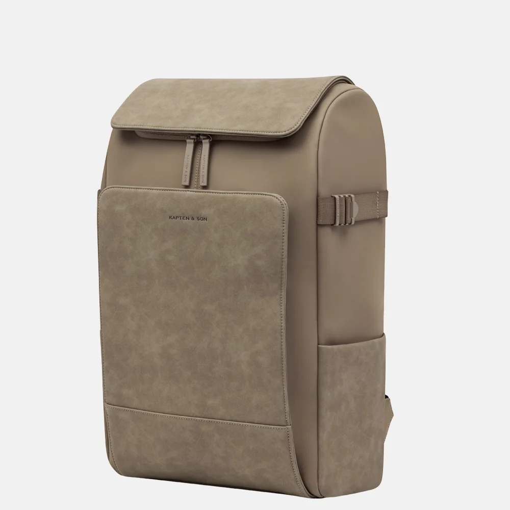 Kapten & Son Bali Pro laptoprugzak 16 inch walnut bij Duifhuizen
