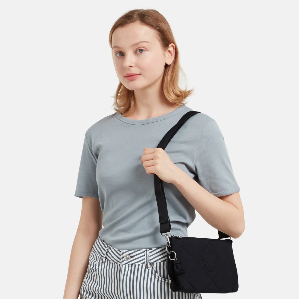 Kipling Riri crossbody tas cosmic black bij Duifhuizen
