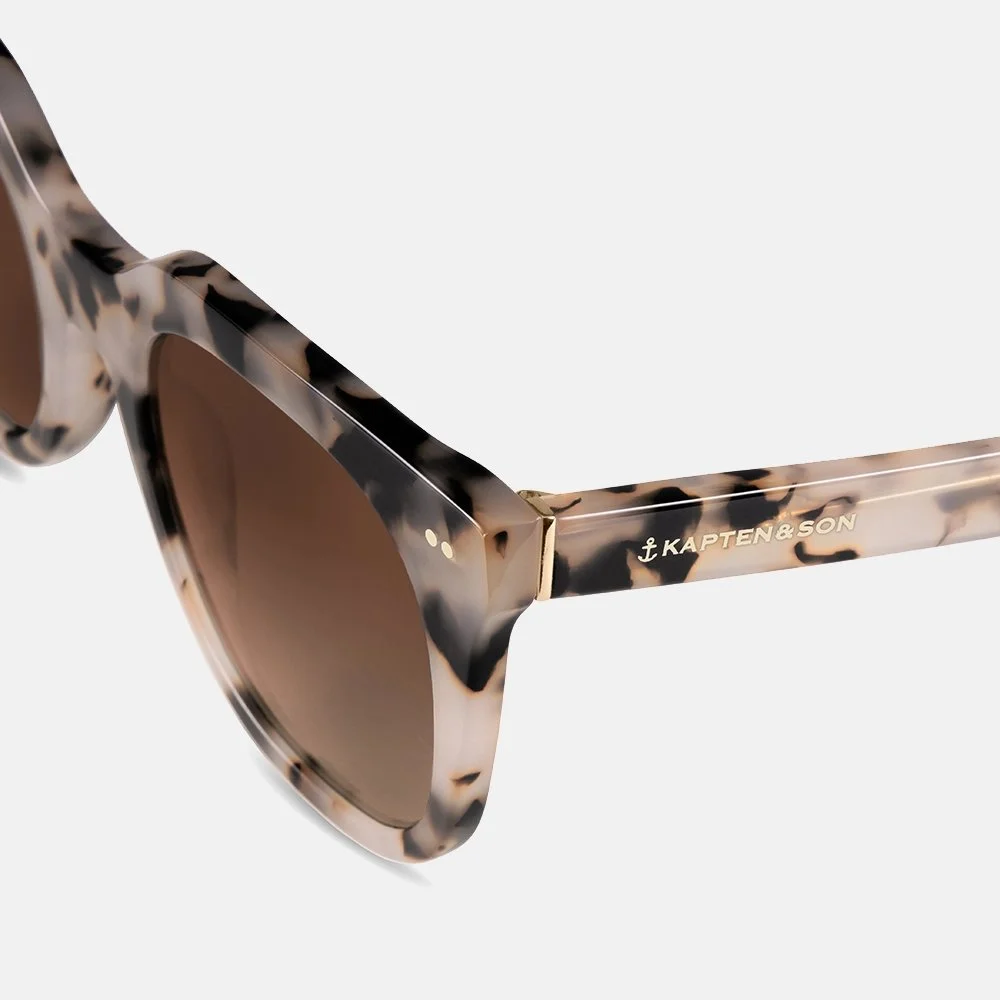Kapten & Son Florence zonnebril  sand tortoise brown bij Duifhuizen