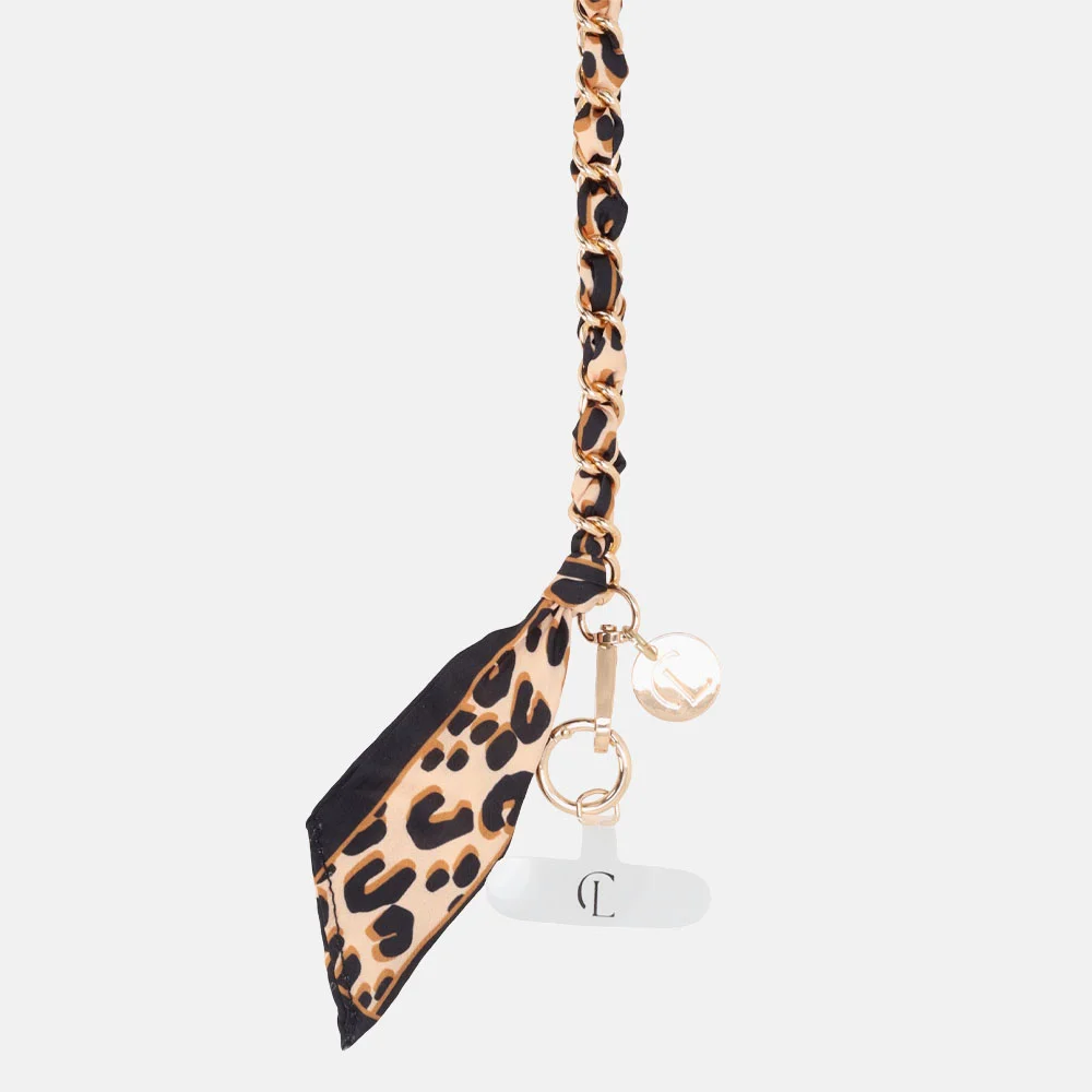 Charm London telefoonketting luipaard bij Duifhuizen