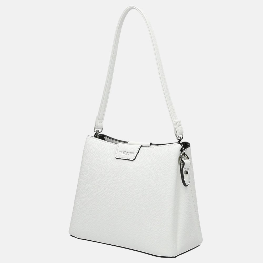 Flora & Co crossbody tas white bij Duifhuizen