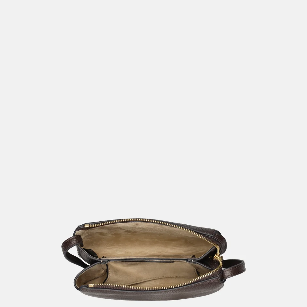 Smaak Amsterdam Jovi crossbody tas dark chocolat bij Duifhuizen