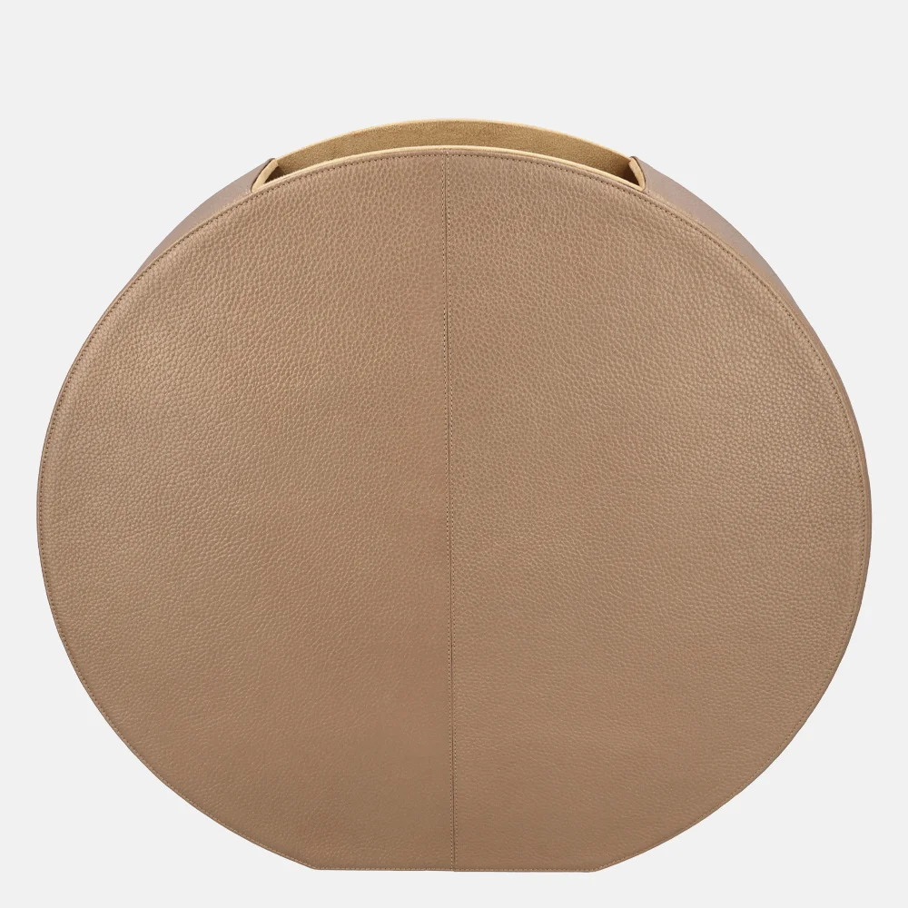 Chamada leren vaas effen large koper bij Duifhuizen