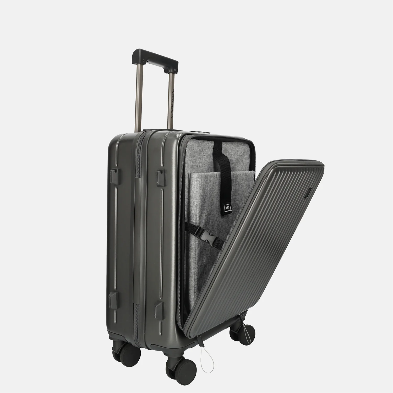 Enrico Benetti Romero 3-delig Kofferset 74 cm anthracite bij Duifhuizen