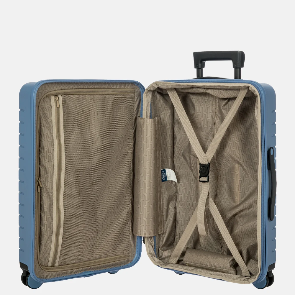 Bric's Ulisse Expandable reiskoffer 65 cm grey blue bij Duifhuizen