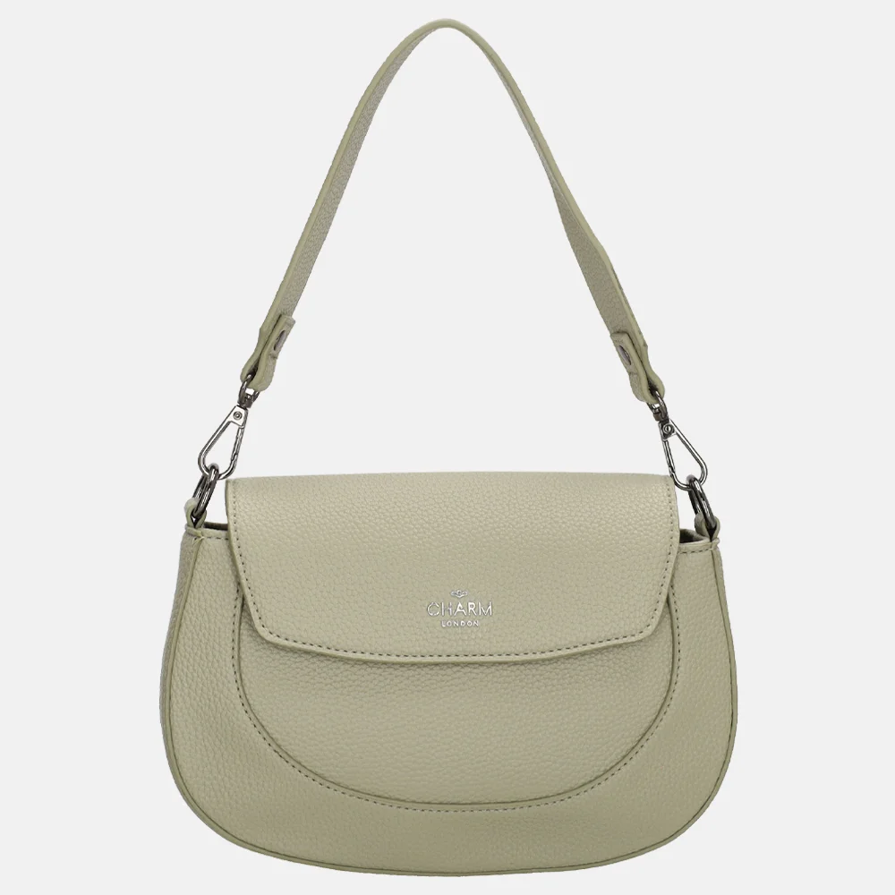 Charm London Montmartre crossbody tas lichtgroen bij Duifhuizen