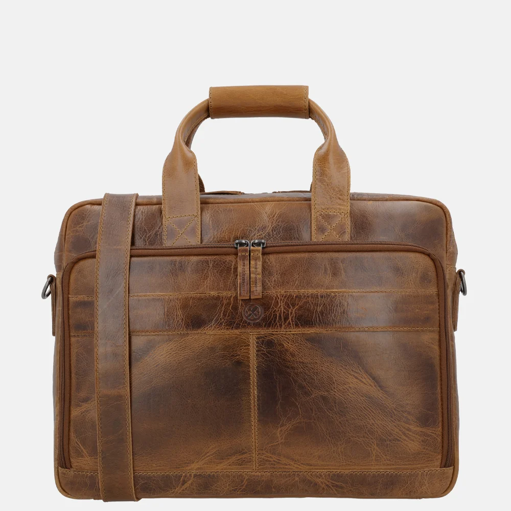 Hide & Stitches Next Navajo laptoptas 15.6 inch bruin