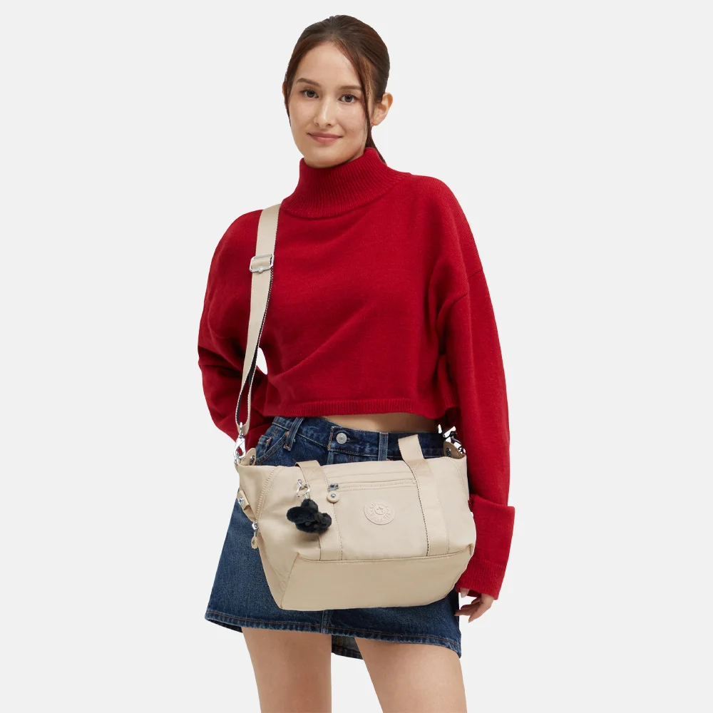 Kipling Art handtas mini back to beige bij Duifhuizen