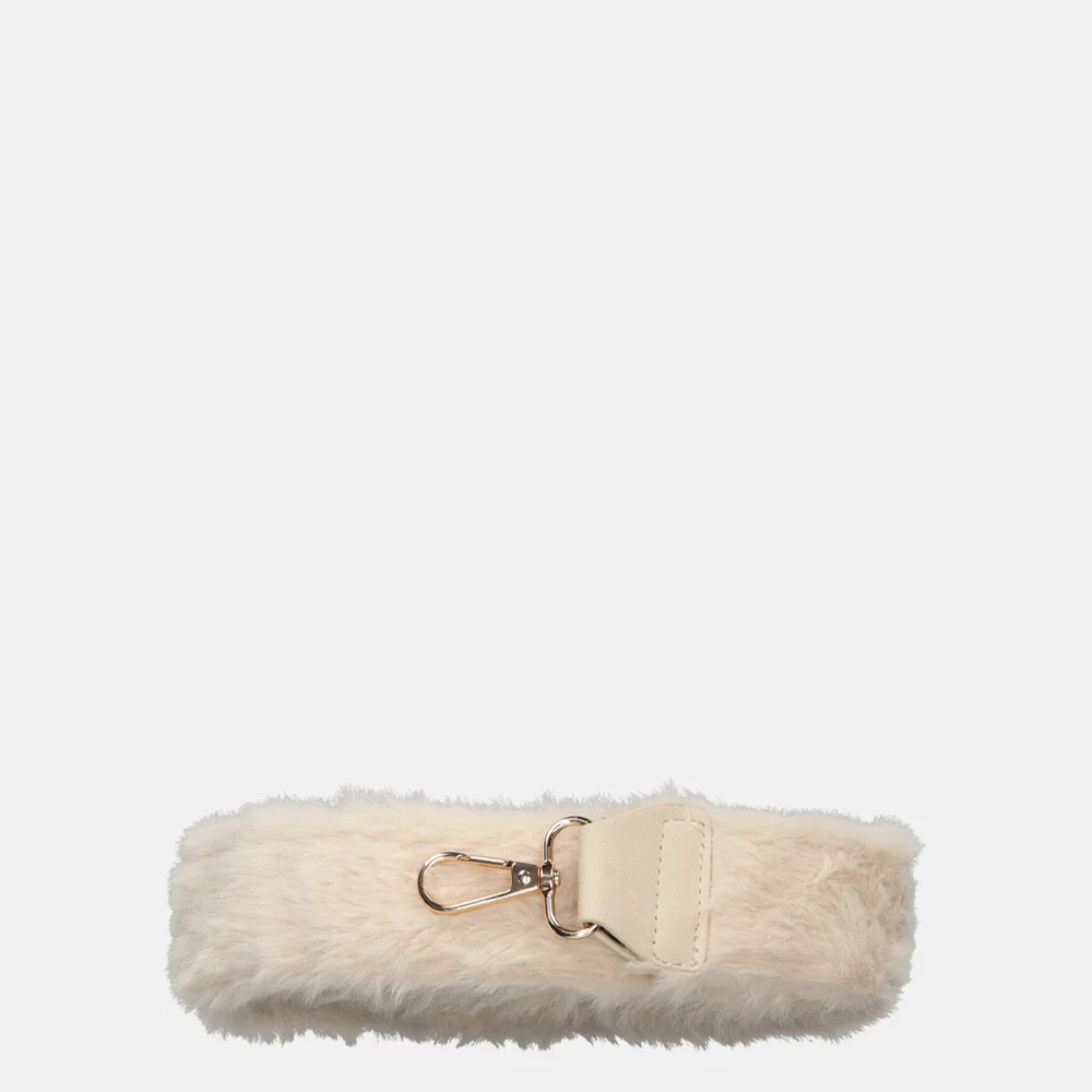 Duifhuizen faux fur schouderband beige goud