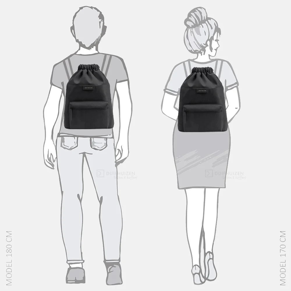 Kapten & Son Storberg rugzak all black bij Duifhuizen