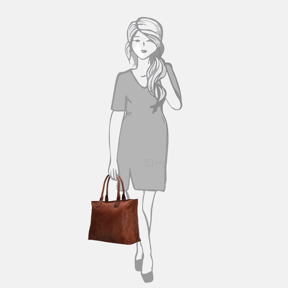 Micmacbags Discover shopper brown bij Duifhuizen