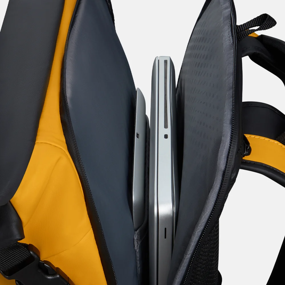 Samsonite Ecodiver Rolltop laptoprugzak 17 inch yellow bij Duifhuizen