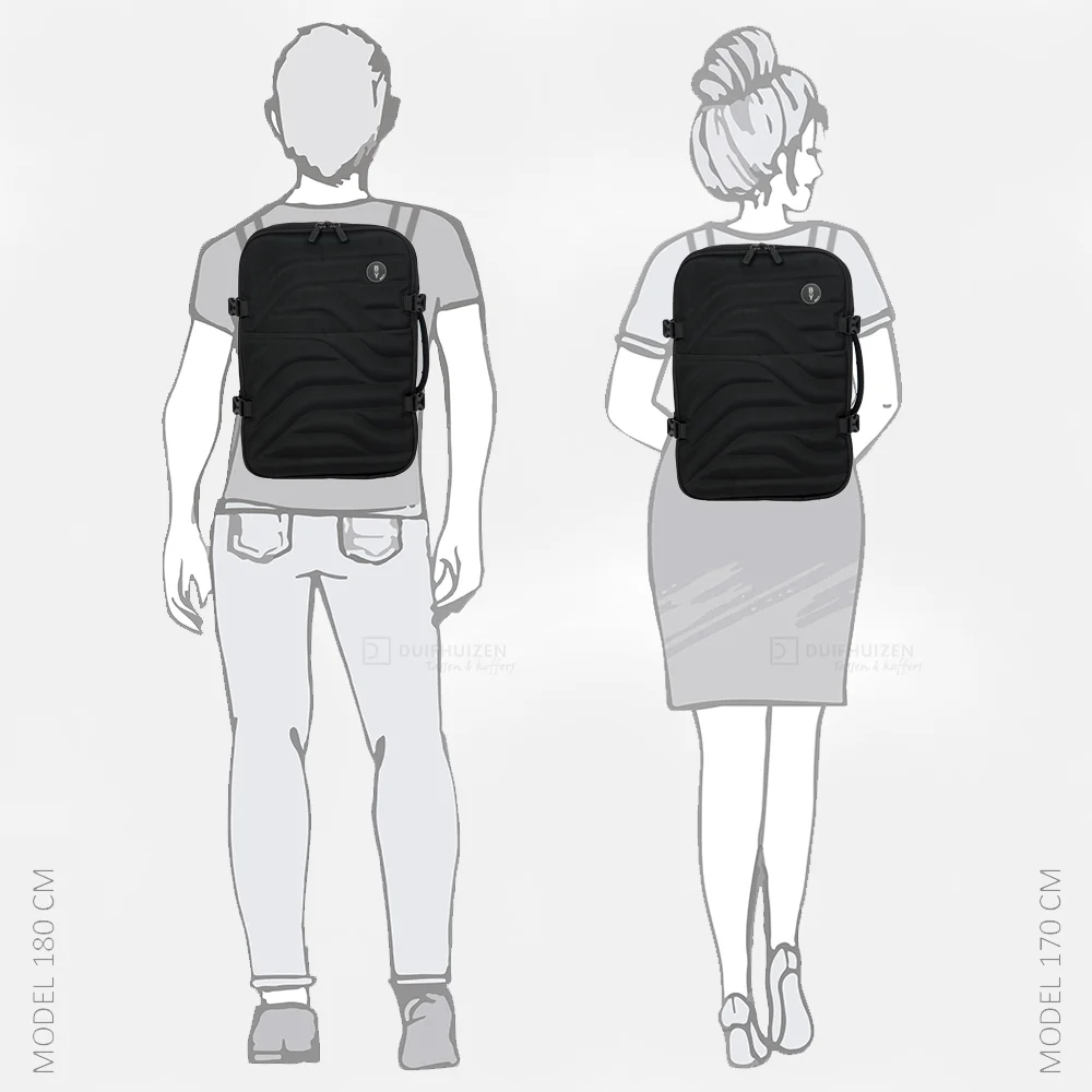 Bric's Be Young 15 inch rugzak black bij Duifhuizen