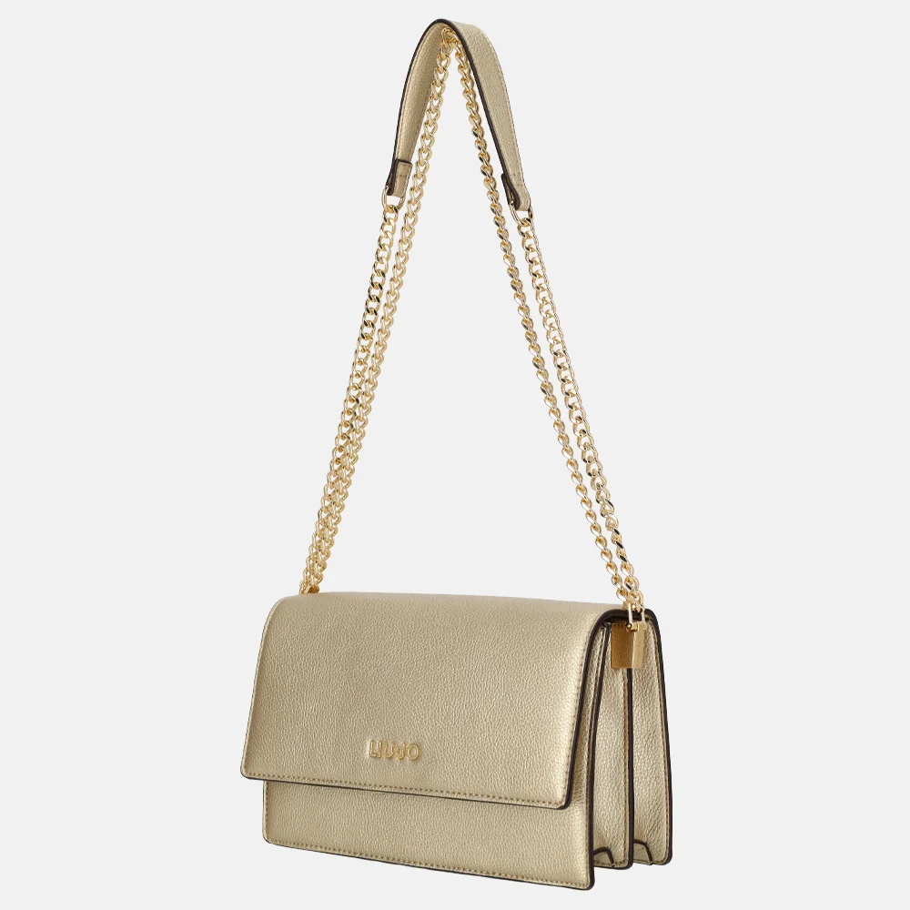 Liu Jo Manhattan crossbody tas S light gold bij Duifhuizen