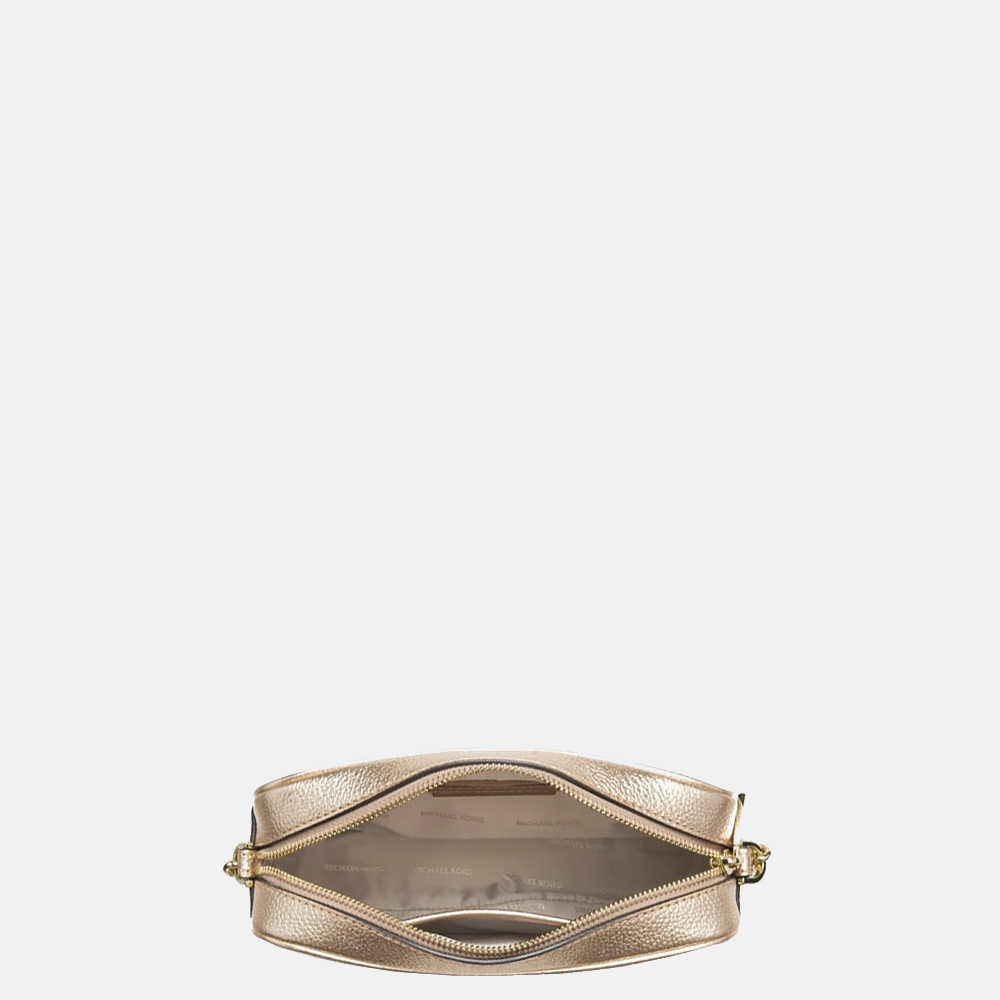 Michael Kors Ginny Camera Bag crossbody tas pale gold bij Duifhuizen