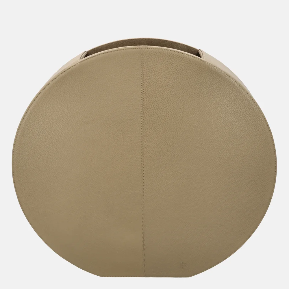 Chamada Eva leren vaas effen large taupe