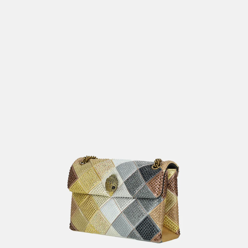 Kurt Geiger Kensington schoudertas metal comb bij Duifhuizen