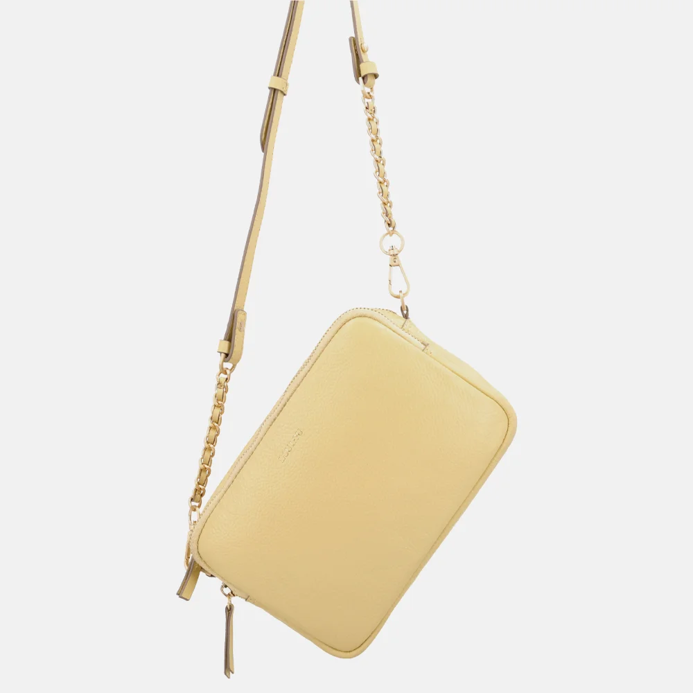 Loulou Essentiels Emilie crossbody tas sorbet yellow bij Duifhuizen