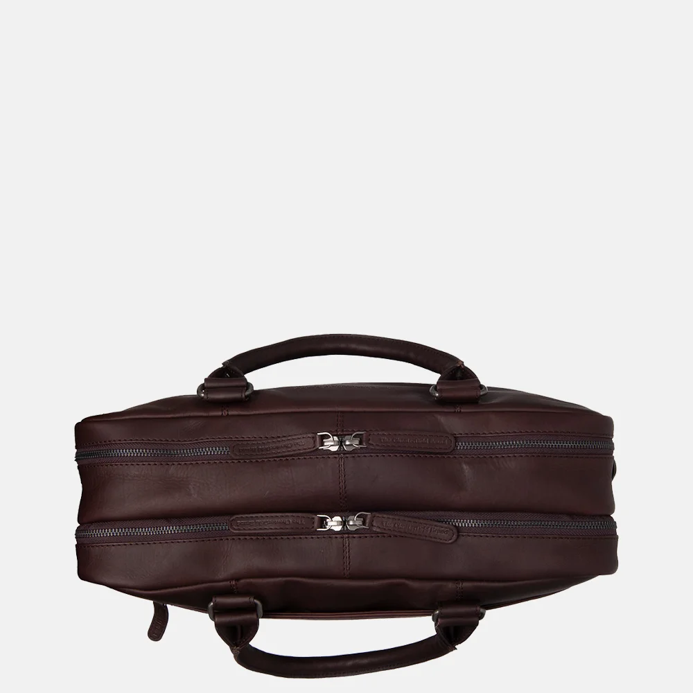Chesterfield Boston laptoptas 15 inch bruin  bij Duifhuizen