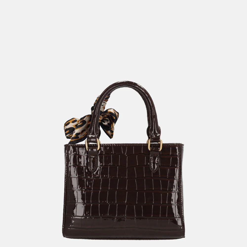 Charm London Knightbridge handtas donkerbruin bij Duifhuizen