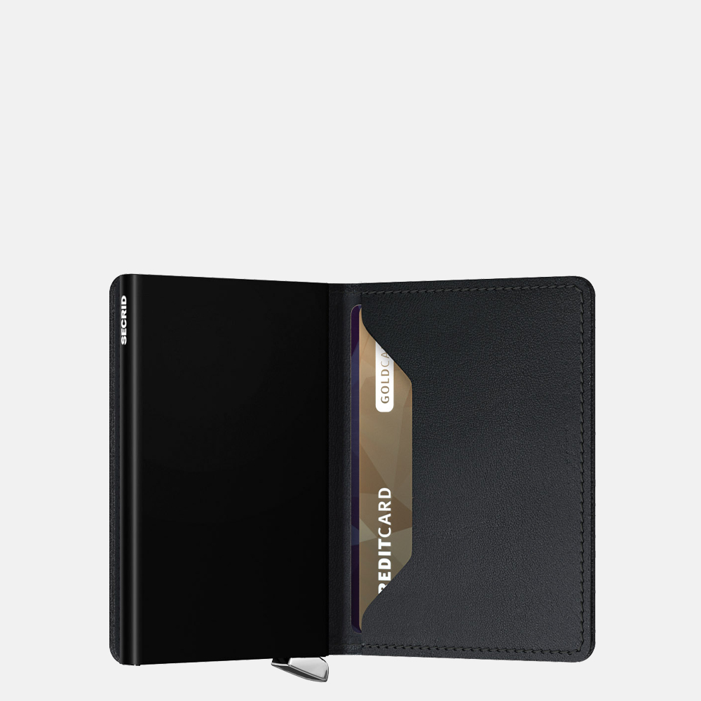 Secrid Inox secrid pasjeshouder emboss lines inox black bij Duifhuizen