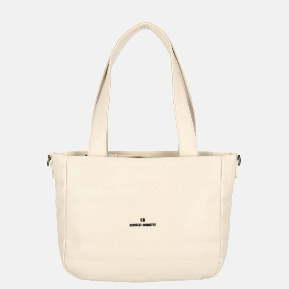 Enrico Benetti Romy handtas puffy off white bij Duifhuizen
