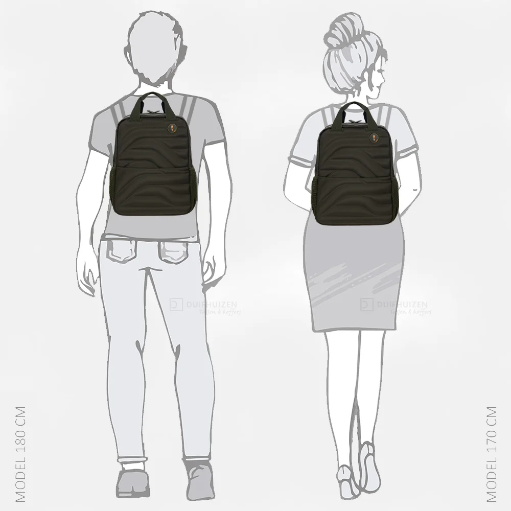 Bric's Necessaire rugzak olive bij Duifhuizen