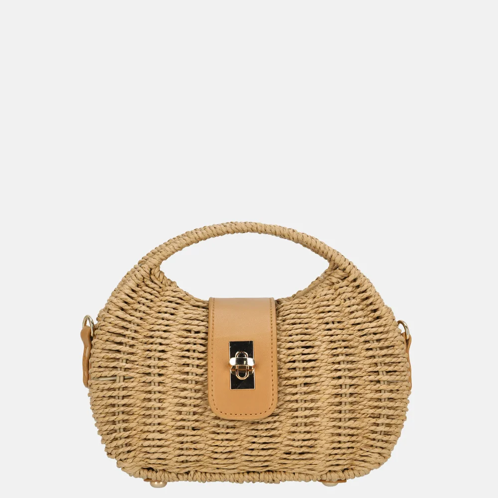 Firenze handtas riet khaki bij Duifhuizen