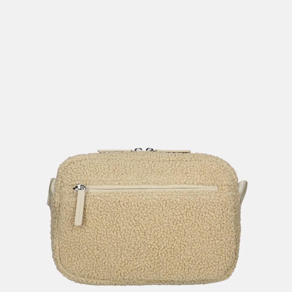 Kapten & Son Lulea crossbody tas teddy fleece bij Duifhuizen