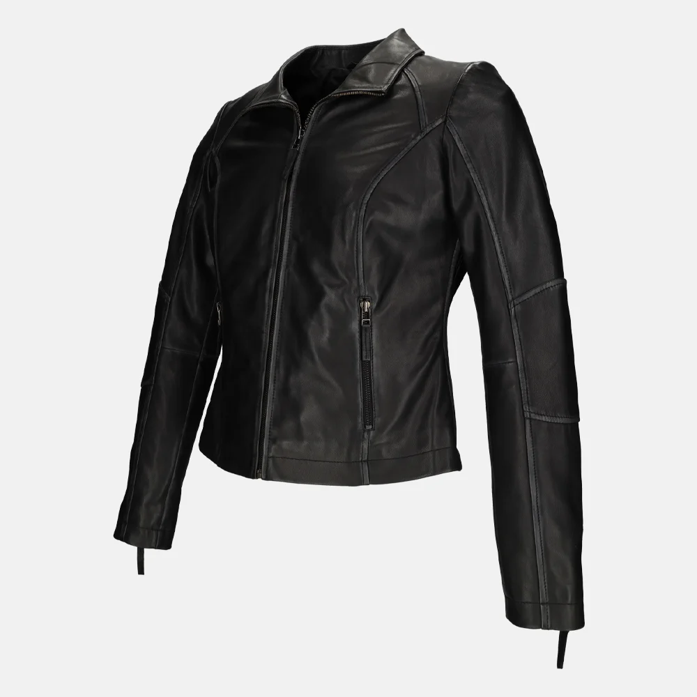 Dekkers Ledermode Richa dames jack zwart bij Duifhuizen