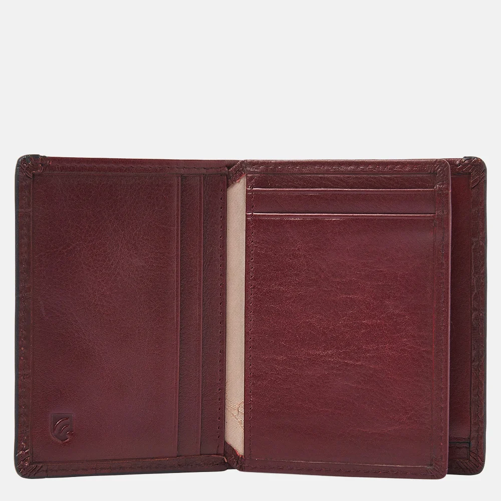 Castelijn en Beerens mini wallet pasjeshouder croco rood bij Duifhuizen