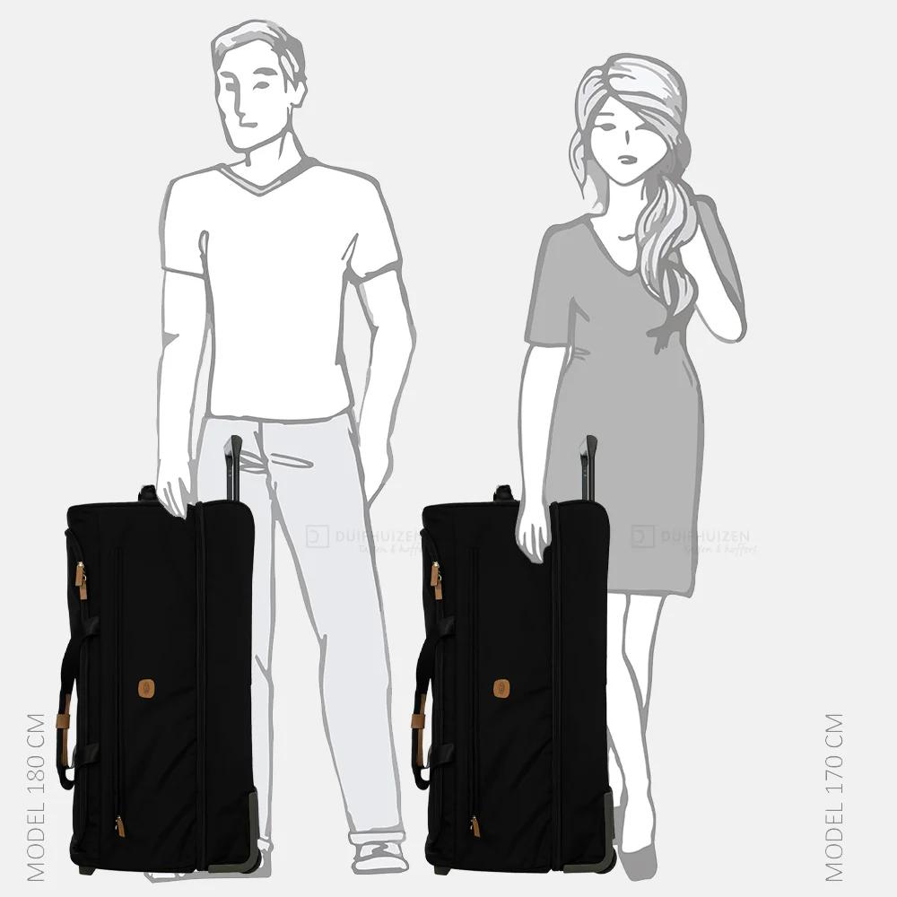 Bric's X-Travel Holdall reistas op wielen nero bij Duifhuizen