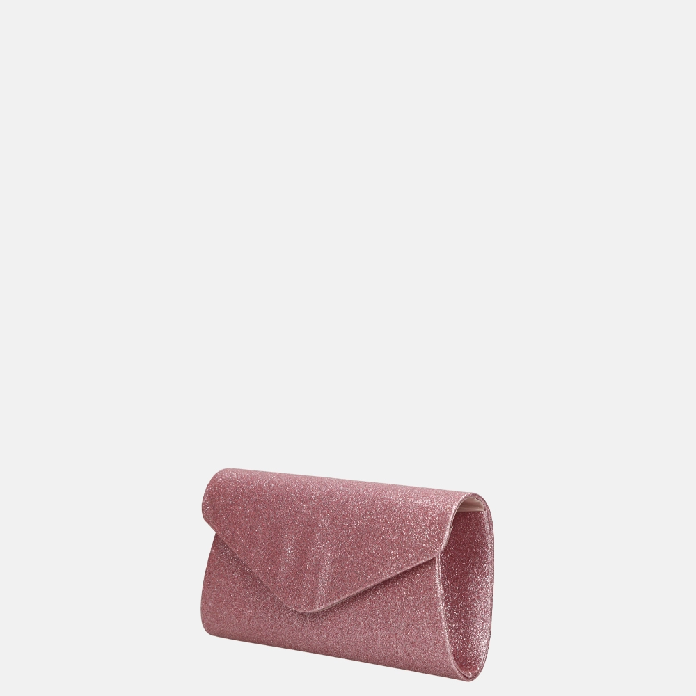 Firenze clutch glitter pink bij Duifhuizen