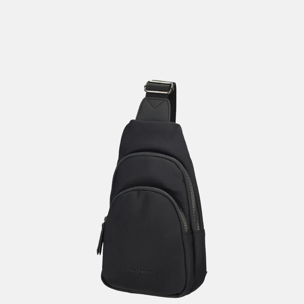 Enrico Benetti Caroline crossbody 2rits zwart bij Duifhuizen