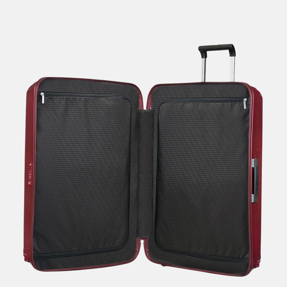 Samsonite Lite-Box spinner 69 cm deep red bij Duifhuizen