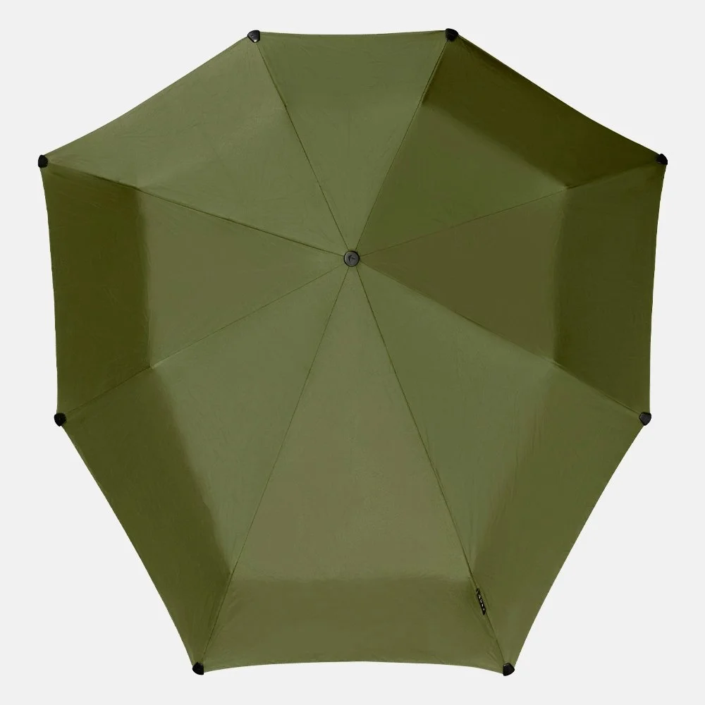 Senz automatic opvouwbare paraplu cedar green bij Duifhuizen
