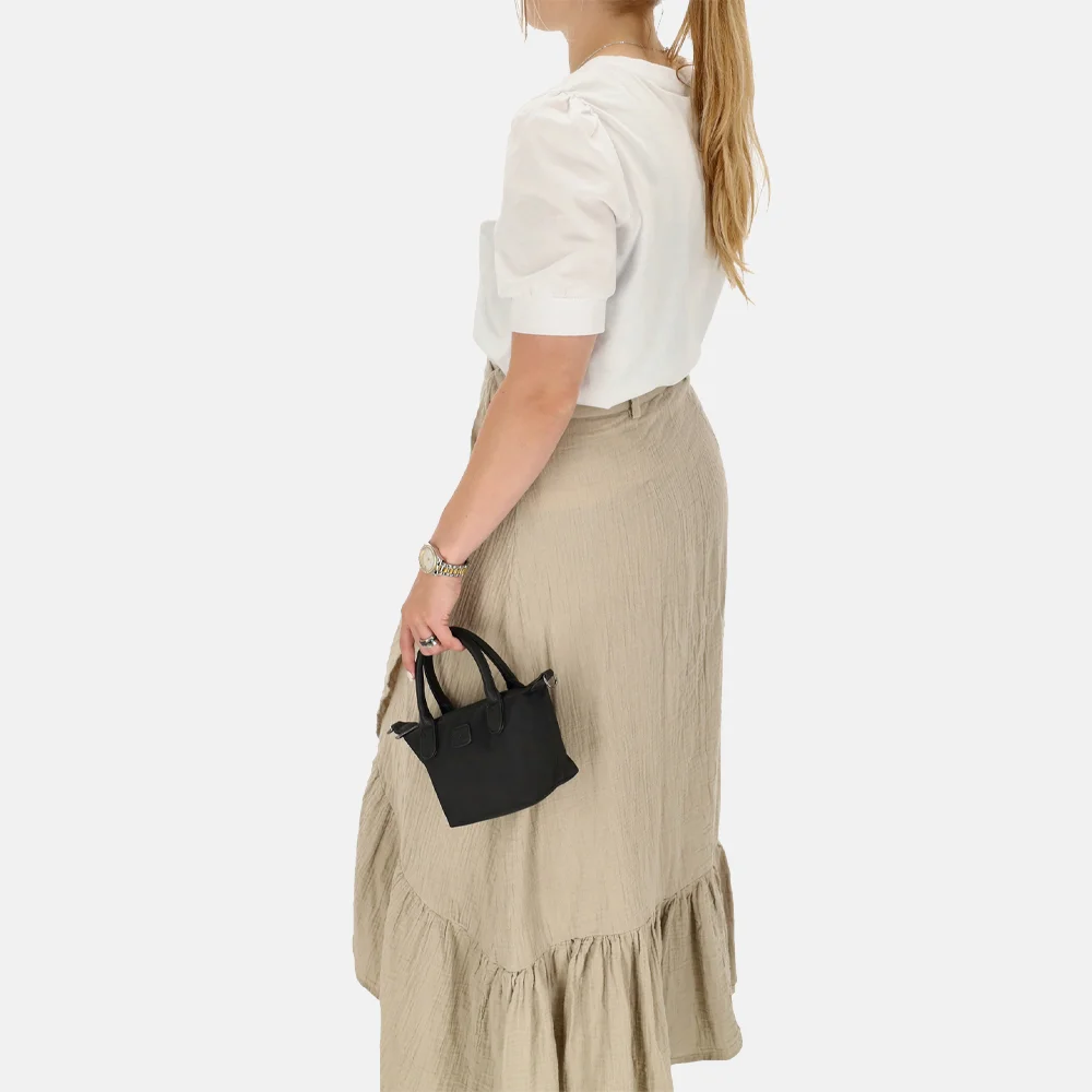 Charm London Buckingham Mono crossbody tas XS zwart bij Duifhuizen