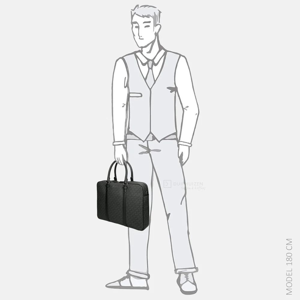 Michael Kors Commuter laptoptas black bij Duifhuizen