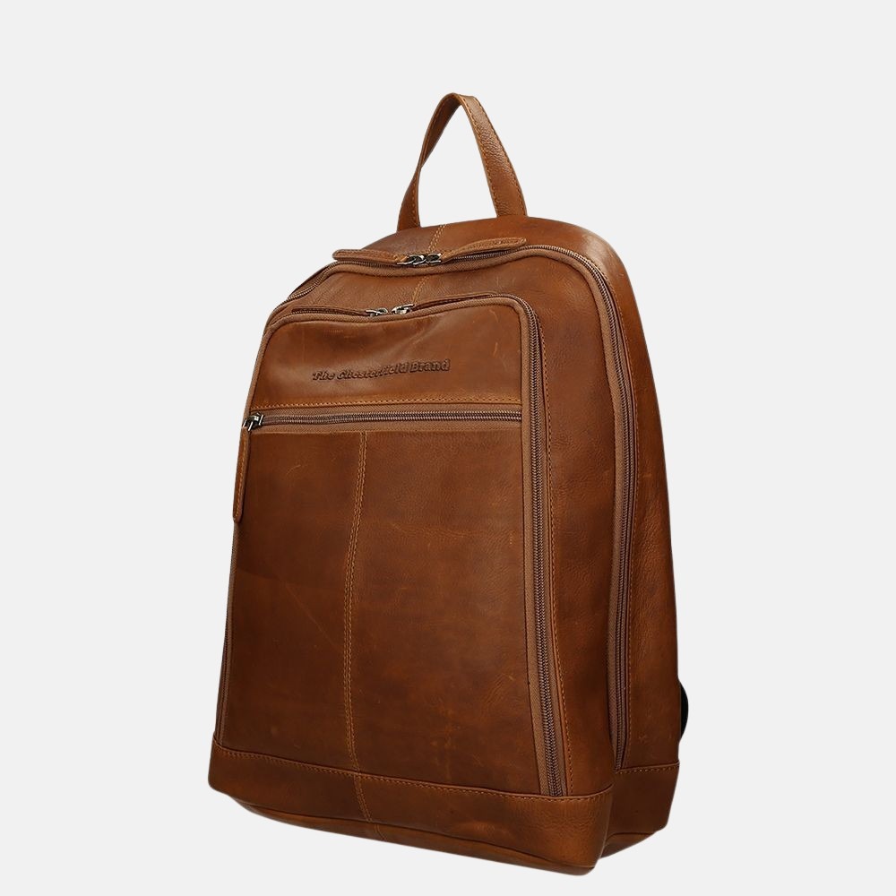 Chesterfield Rich rugzak 14 inch cognac bij Duifhuizen